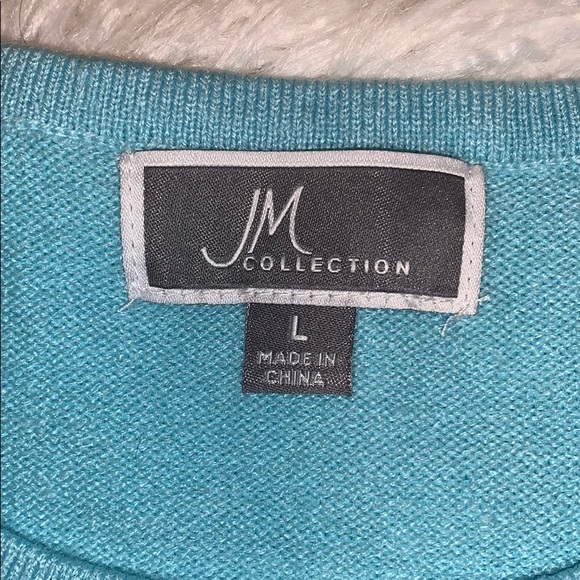 New Macy’s cozy yarn angel blue sweater $49 - Picture 13 of 15